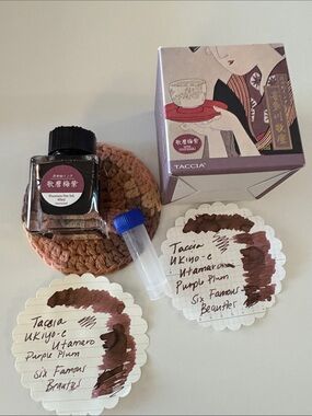 TACCIA Ukiyo-e Utamaro Umemurasaki Plum Ink Sample 4ml